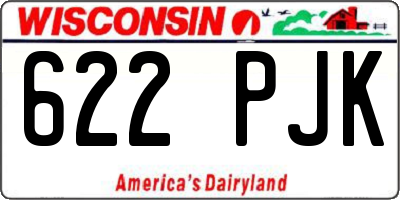 WI license plate 622PJK