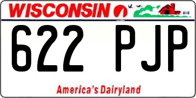 WI license plate 622PJP