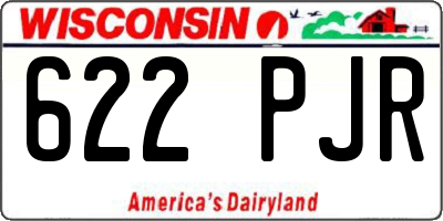 WI license plate 622PJR