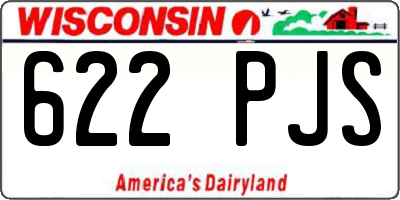 WI license plate 622PJS