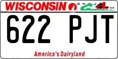 WI license plate 622PJT