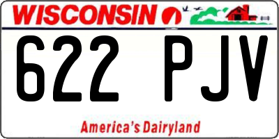 WI license plate 622PJV
