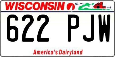 WI license plate 622PJW