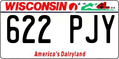 WI license plate 622PJY