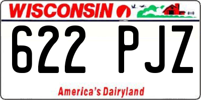 WI license plate 622PJZ