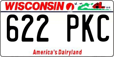 WI license plate 622PKC
