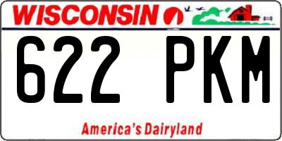 WI license plate 622PKM