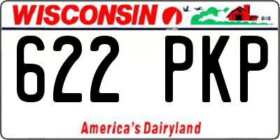 WI license plate 622PKP