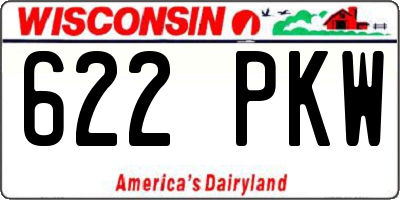 WI license plate 622PKW