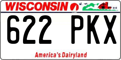 WI license plate 622PKX