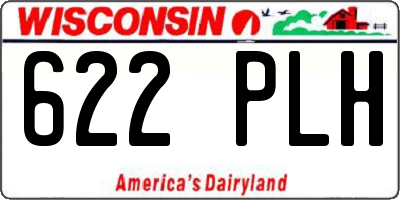 WI license plate 622PLH