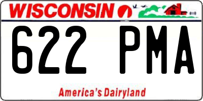 WI license plate 622PMA