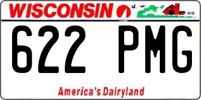 WI license plate 622PMG
