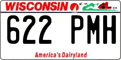 WI license plate 622PMH