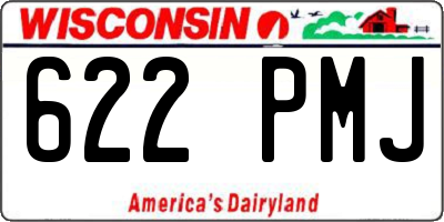 WI license plate 622PMJ