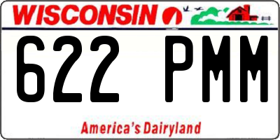 WI license plate 622PMM