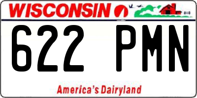 WI license plate 622PMN
