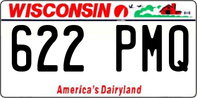 WI license plate 622PMQ