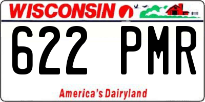 WI license plate 622PMR