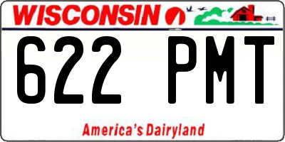 WI license plate 622PMT