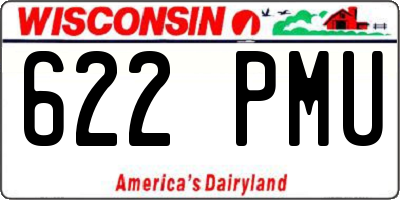 WI license plate 622PMU