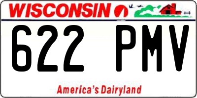 WI license plate 622PMV