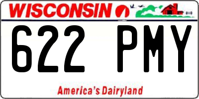 WI license plate 622PMY
