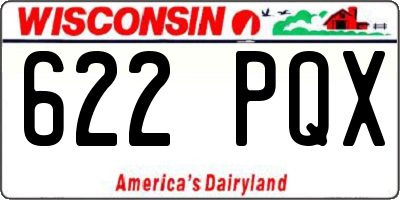 WI license plate 622PQX