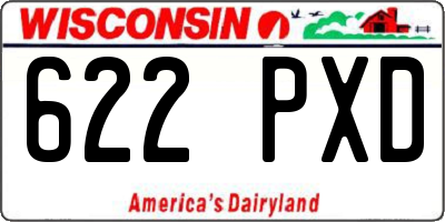 WI license plate 622PXD