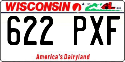 WI license plate 622PXF