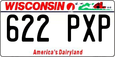 WI license plate 622PXP