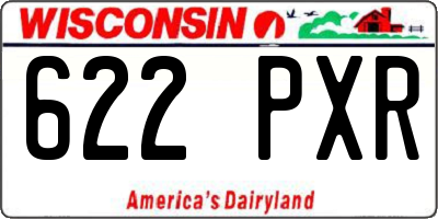 WI license plate 622PXR