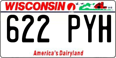 WI license plate 622PYH