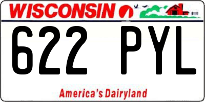 WI license plate 622PYL