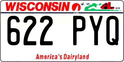 WI license plate 622PYQ