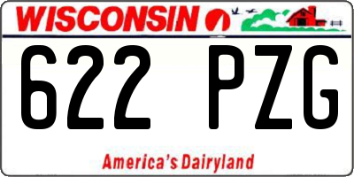 WI license plate 622PZG