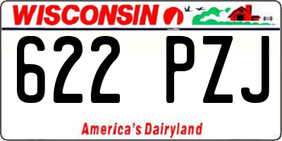 WI license plate 622PZJ