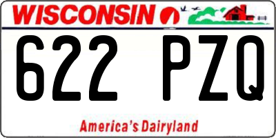 WI license plate 622PZQ