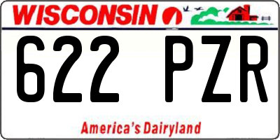 WI license plate 622PZR