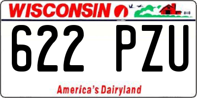 WI license plate 622PZU