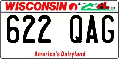 WI license plate 622QAG