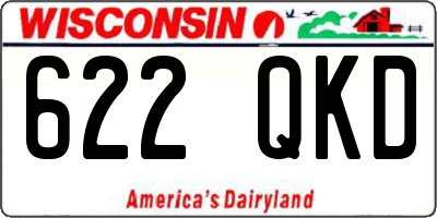 WI license plate 622QKD