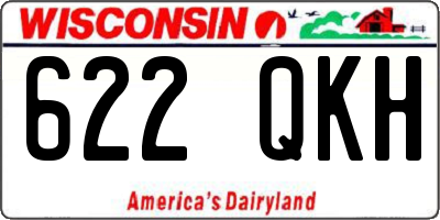 WI license plate 622QKH