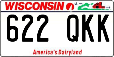 WI license plate 622QKK