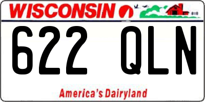WI license plate 622QLN