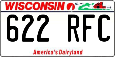 WI license plate 622RFC