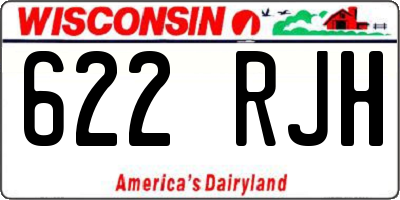 WI license plate 622RJH