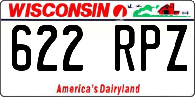 WI license plate 622RPZ