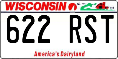 WI license plate 622RST
