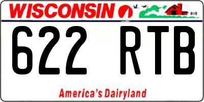 WI license plate 622RTB